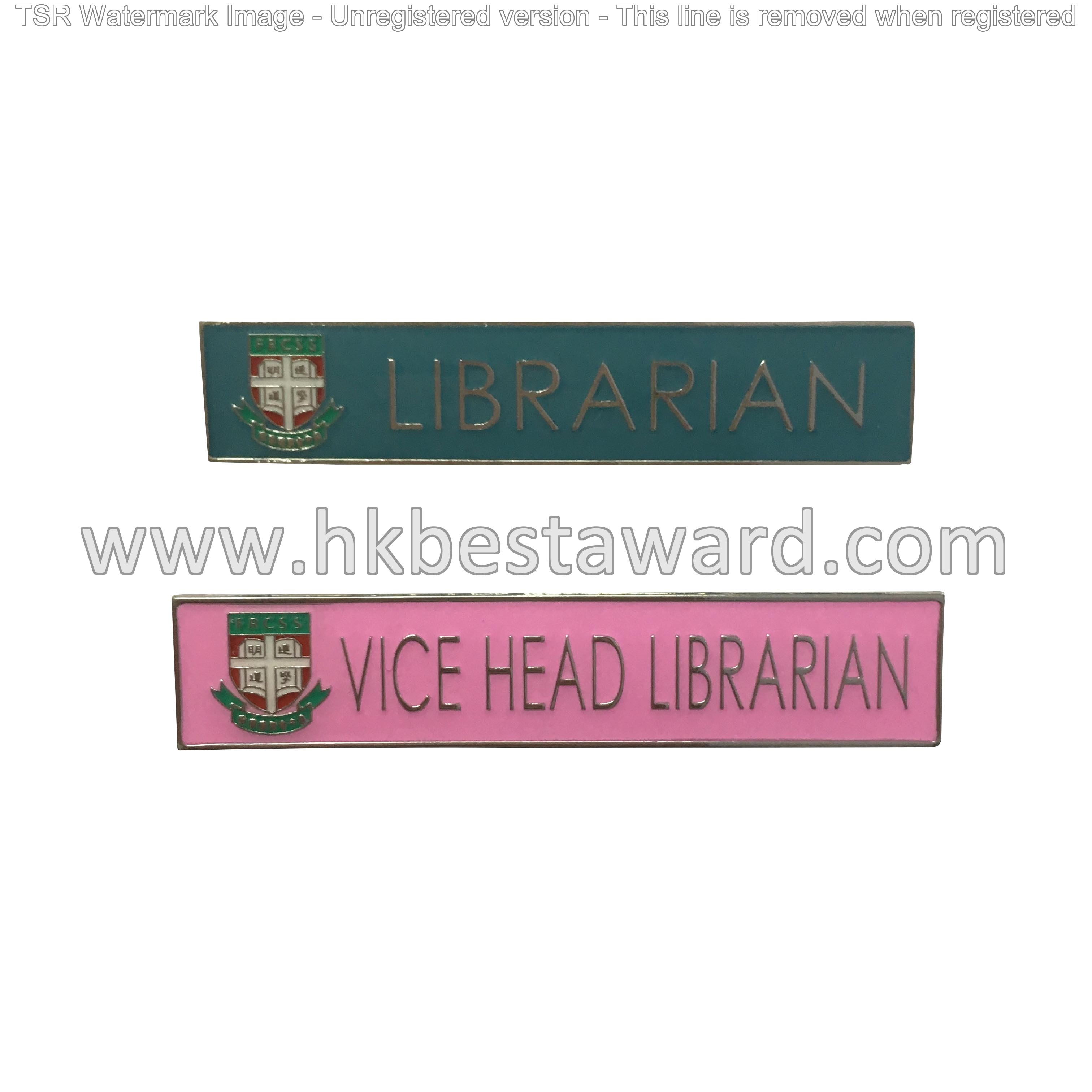 學校襟章 學生圖書館管理員襟章 Student Librarian badge 